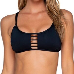 Swim Systems Black Onyx Trellis Bralette Bikini Top - Sizes D or DD